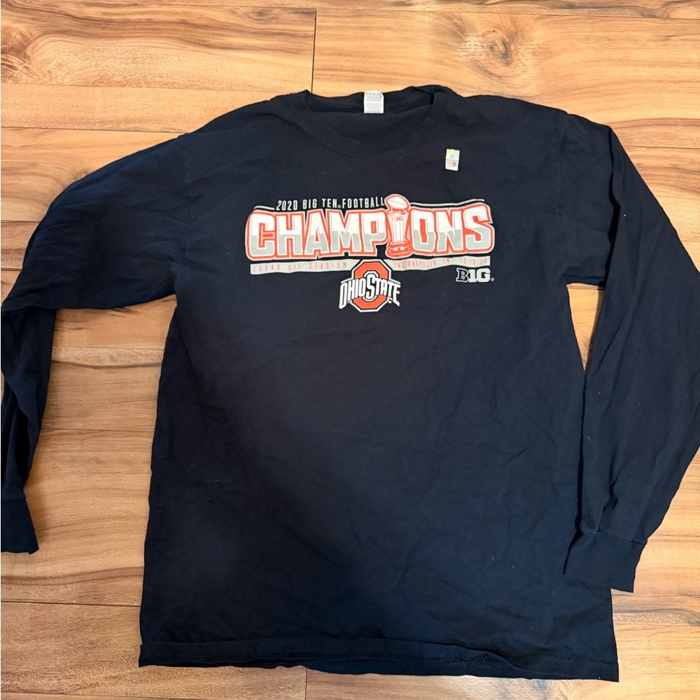 Black Ohio State Champions Long Sleeve Shirt